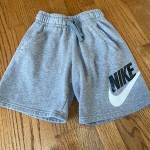 Nike Kids Heather Gray Logo Shorts